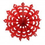 Floco de Neve de Papel Vermelho 35cm