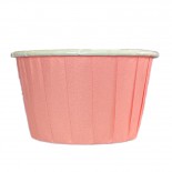 Forminhas para Cupcake Forneáveis Rosa Claro Lisa 20 uni CAIXA PVC