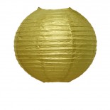 Luminária de Papel Dourada 25cm