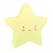 Luminoso Estrela Amarela de Plástico LED