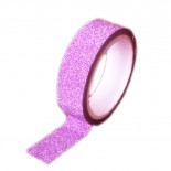 Fita Adesiva Washi Tape Glitter Rosa 4 metros