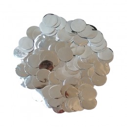 Confete Bolinha Laminado Prata 1,5cm com 15gr