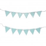 Mini Bandeirinhas para Bolo Azul Tiffany