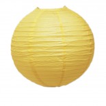 Luminária de Papel Amarela Clara 25cm