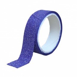 Fita Adesiva Washi Tape Glitter Azul Escuro 2,7 metros