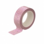 Fita Adesiva Washi Tape Glitter Rosa 2,7 metros