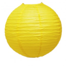 Luminária de Papel Amarela 35cm