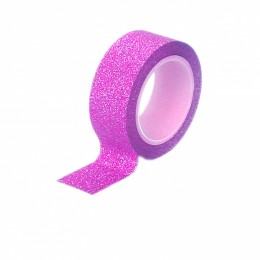 Fita Adesiva Washi Tape Glitter Rosa Pink 2,7 metros