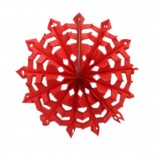 Floco de Neve de Papel Vermelho 25cm