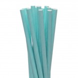 Canudos de Papel Liso Azul Tiffany 20 Uni
