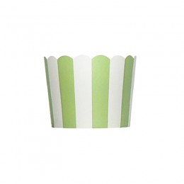 Forminhas para Cupcake de Papel Verde Claro Vertical 20 uni
