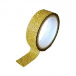 Fita Adesiva Washi Tape Glitter Dourada 4 metros