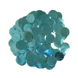 Confete Bolinha Laminado Azul Tiffany 1,5cm com 15gr