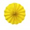 Leque de Papel Amarelo Liso 20cm